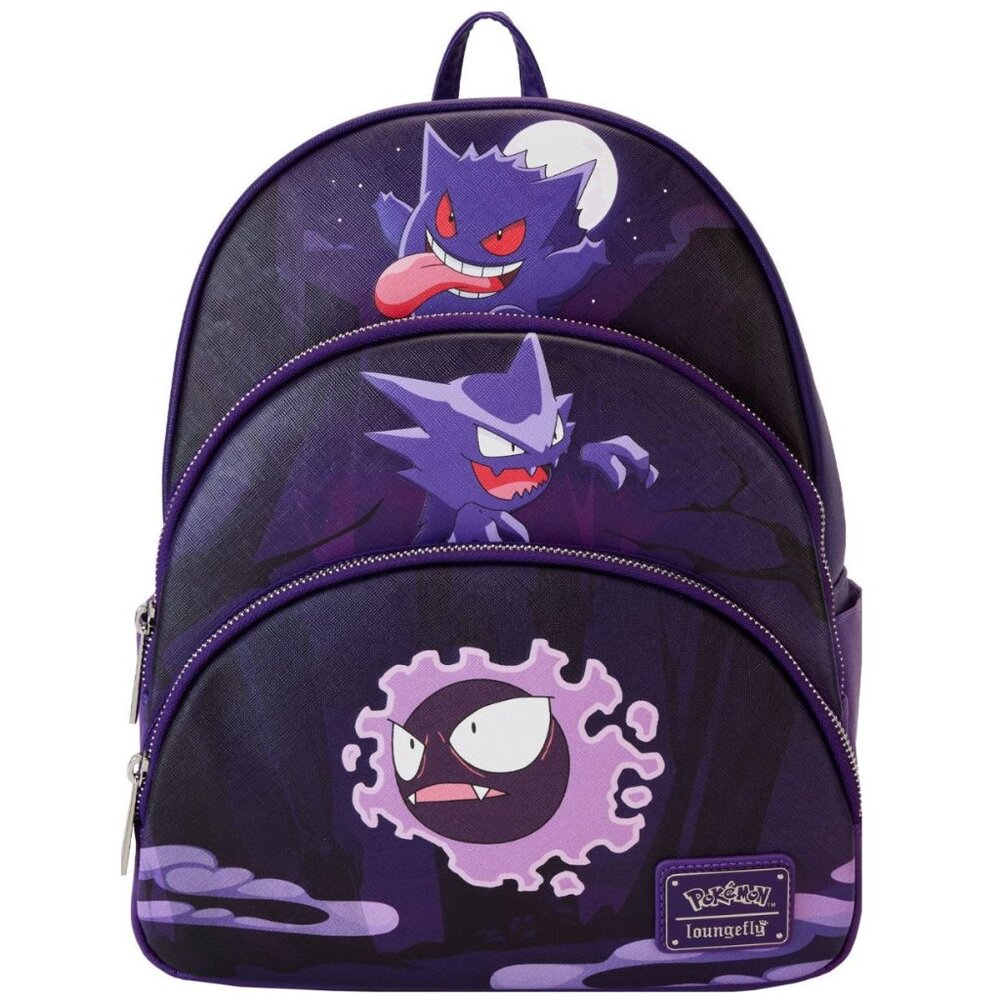 Loungefly Pokemon Gastly, Haunter, Gengar Mini Backpack